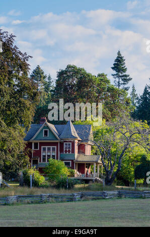 Farm house, Ruckle Provincial Park, Salt Spring Island, British Columbia, Canada Stock Photo