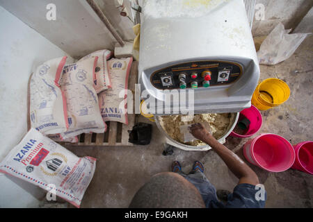 Commercial bakery in Dar es Salaam, Tanzania, East Africa. Stock Photo