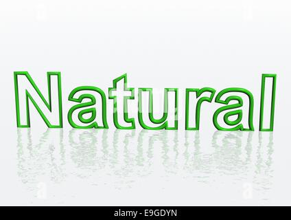 three-dimensional inscription Natural Stock Photo