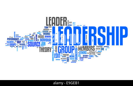 leadership text cloud Stock Photo