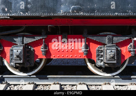 Railroad car suspension and journal box Stock Photo - Alamy