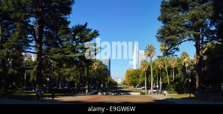 Panorama of Capitol Mall, Sacramento CA Stock Photo