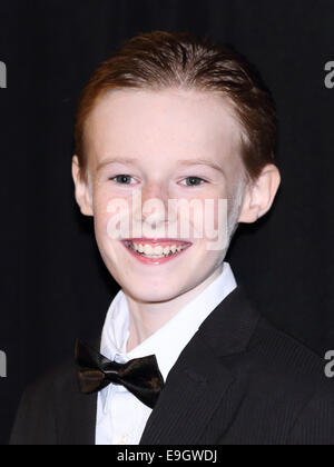 Tokyo, Japan. 27th October, 2014. Actor  Kyle catlett attends a film'The young and Prodigious T.S. Spivet' photocall at The 27th Tokyo Interbnational Film Festival, Tokyo, Japan on 27 Oct 2014 Credit:  Aflo Co. Ltd./Alamy Live News Stock Photo