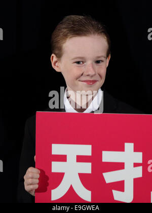 Tokyo, Japan. 27th October, 2014. Actor  Kyle catlett attends a film'The young and Prodigious T.S. Spivet' photocall at The 27th Tokyo Interbnational Film Festival, Tokyo, Japan on 27 Oct 2014 Credit:  Aflo Co. Ltd./Alamy Live News Stock Photo