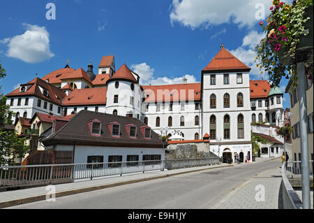 Museum of the city of Fuessen, the former St Mang Benedictine monastery, Füssen, Ostallgäu, Allgäu, Schwabia, Bavaria Stock Photo