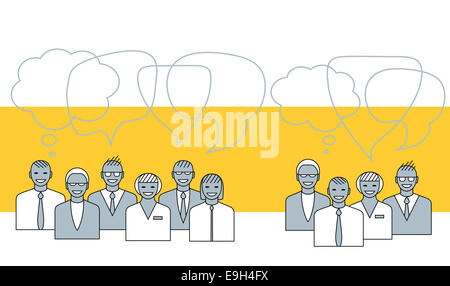 Business people talking. Concept illustration Stock Photo