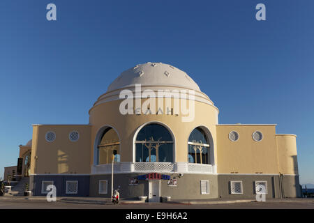 'Elli' beach pavilion from the 1920's, Elli Beach, town beach, new town, Rhodes, Rhodos Island, Dodecanese, Greece Stock Photo