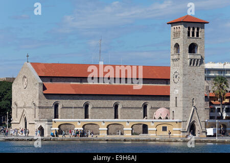 Evangelismos Church, new town, Rhodes, Rhodos Island, Dodecanese, Greece Stock Photo