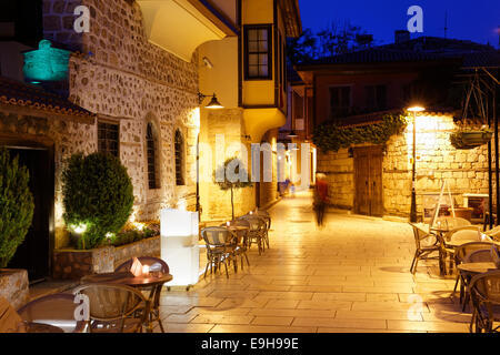 Hesapci Sokak lane in the old town, Kaleiçi, Antalya, Antalya Province, Turkey Stock Photo