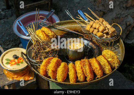 Street food in Lijiang, Yunnan, China Stock Photo