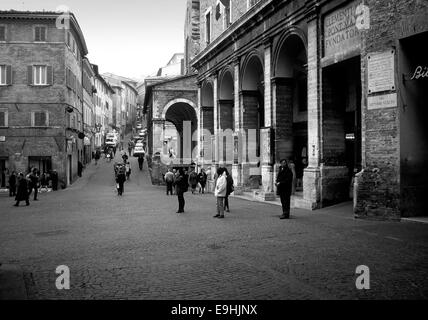 Le Marche or the Marches is a hilly and very unspoilt region on the east coast of Italy Stock Photo