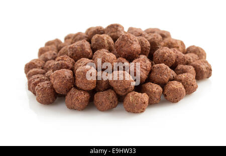 cereal chocolate balls isolated on white background Stock Photo