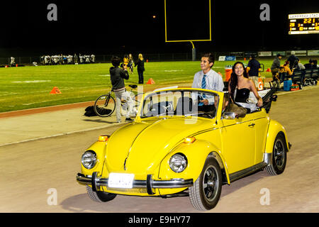 A High School Football Game and Homecoming celebration in Modesto California October 2014 Stock Photo