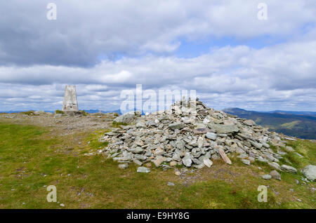 Summit of Ben Ledi, Trossachs, Stirlingshire, Scotland, UK Stock Photo