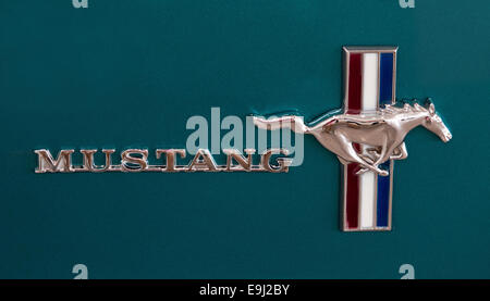 Ford Mustang Vintage Badge Stock Photo