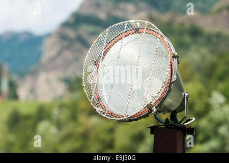 Light Reflector On Nature Background Stock Photo