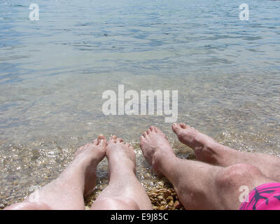 Toes in the Water Stock Photo