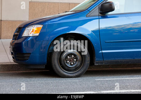 Spare tire on minivan - USA Stock Photo
