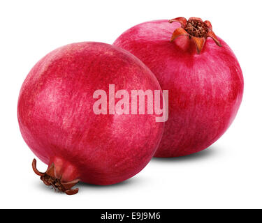Pomegranate isolated on a white background. Clipping Path Stock Photo