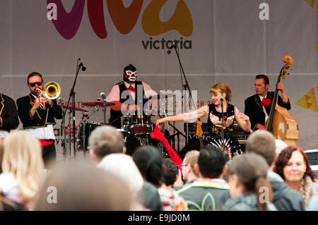 Pop Concert, 'Viva Victoria' Multicultural Festival, Federation Square, Melbourne, Victoria, Australia Stock Photo