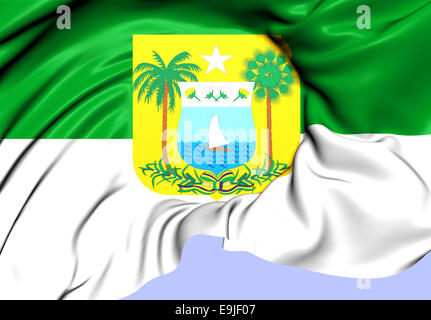 Rio Grande Do Norte Flag Brazil Close Up Stock Photo Alamy