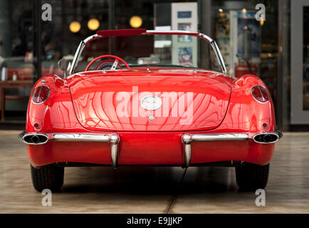 Rear view of 1959 Chevrolet Corvette Stock Photo