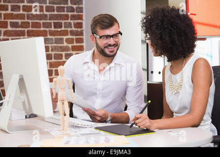 Photo editors in the office Stock Photo