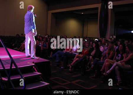 Dinah Vegas Day 1 - Funny Girlz  Featuring: Poppy Champlin Where: Las Vegas, California, United States When: 26 Apr 2014 Stock Photo