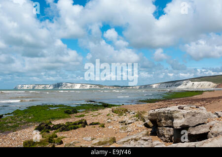 Compton Bay, Isle of Wight. Stock Photo