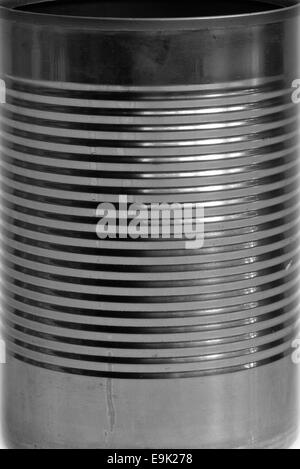 Up close picture of metal can Stock Photo