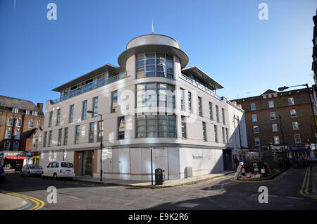 An art deco style building in the east end of London Stock Photo