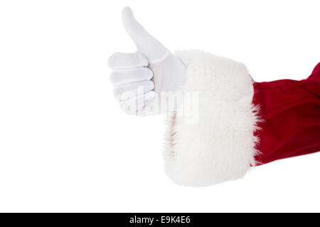 Positive santa claus with thumbs up Stock Photo - Alamy