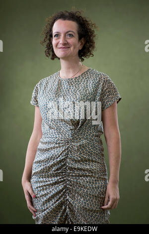 British playwright and writer Samantha Ellis appears at the Edinburgh International Book Festival. Stock Photo