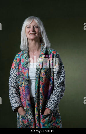 English novelist Maggie Mary Gee OBE FRSL appears at the Edinburgh International Book Festival. Stock Photo