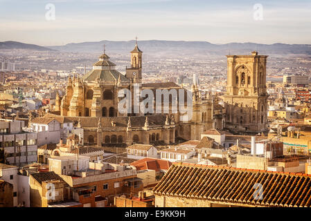 Granada, Cathedral, Santa Iglesia Catedral Metropolitana de la Encarnación de Granada, Cathedral of the Incarnation Stock Photo