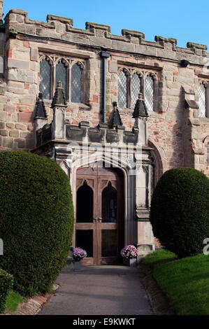 The South Porch, All Saints Church, Kings Bromley, Staffordshire, England, UK Stock Photo