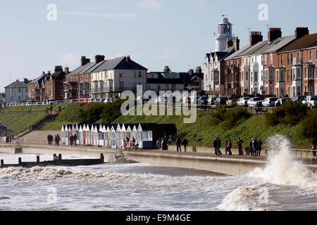 A view of Southwold from the pier Stock Photo