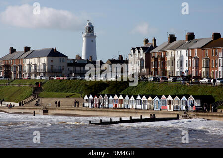 A view of Southwold from the pier Stock Photo