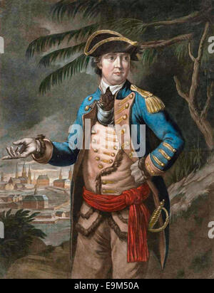 Colonel Benedict Arnold during the USA Revolutionary War Stock Photo