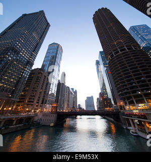 The Chicago River Stock Photo