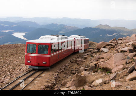 Pikes Peak Cog Railway Stock Photo