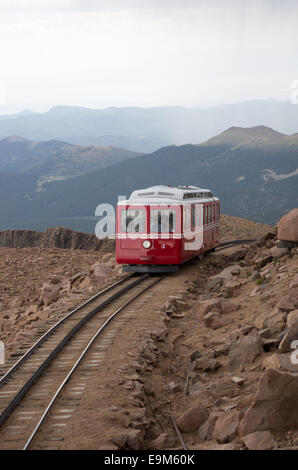 Pikes Peak Cog Railway Stock Photo