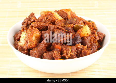 Meat roast from Kerala cuisine. Stock Photo