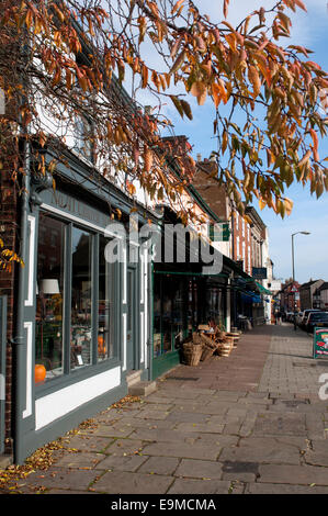 Church Street in autumn, Ashbourne, Derbyshire, England, UK Stock Photo