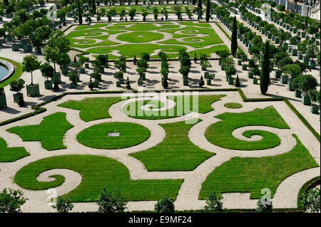 Orangery on the south side, Palace of Versailles, UNESCO World Heritage Site, Département Yvelines, Region Ile-de-France Stock Photo