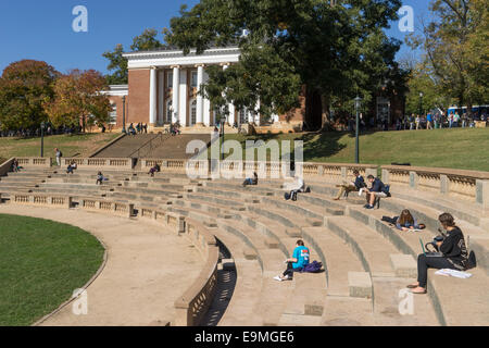 United States, Virginia, Albemarie County, Charlottesville, University of Virginia Stock Photo