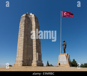 Memorial stone at Anzac Cove Gallipoli Stock Photo