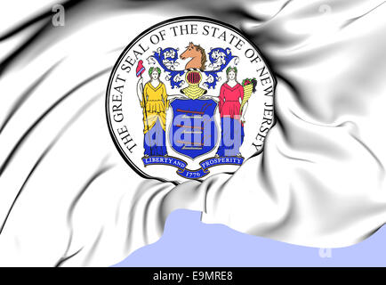 State Seal of New Jersey Stock Photo