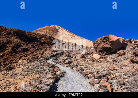 Volcano Teide in Tenerife island - Canary Spain Stock Photo