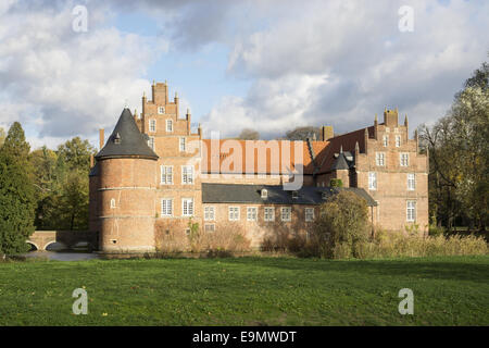 Moated Castle in Herten, Germany Stock Photo